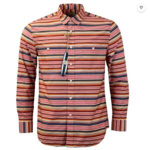 Pendleton Serape Surf Stripe Retro Inspired 60s Board Shirt Button Down
